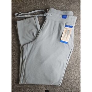 MARC NEW YORK Sweatpants Women's Size L Blue Ribbed ElasticWaist Drawstring 1227